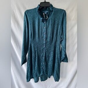 NWoT Teal Tunic Top by April Cornell XXS